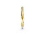 Yellow gold Pavé Round Diamond Twist Band_26