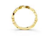 Yellow gold Pavé Round Diamond Twist Eternity Band with Shared Prong Setting_54