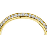 Yellow gold Pavé Round Diamond Wave Band with Shared Prong Setting_6