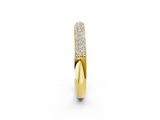 Yellow gold Pavé Round Diamond White Gold Eternity Band_24