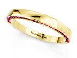 Yellow gold Pavé Round Garnet Channel Set Band_19