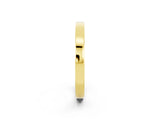 Yellow gold Pavé Round Moissanite Channel Set Band_20