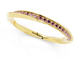 Yellow gold Pavé Round Morganite Twist Band_7