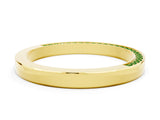 Yellow gold Pavé Round Peridot Channel Set Band_18