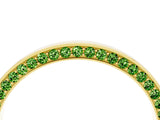 Yellow gold Pavé Round Peridot Channel Set Band_22