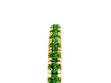 Yellow gold Pavé Round Peridot Half Eternity Band with Shared Prong Setting_11