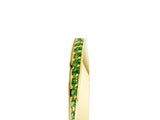 Yellow gold Pavé Round Peridot Twist Band_11