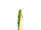 Yellow gold Pavé Round Peridot Twist Band_41