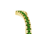 Yellow gold Pavé Round Peridot V-Shaped Chevron Band with Shared Prong Setting_11