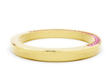 Yellow gold Pavé Round Pink Sapphire Channel Set Band_18