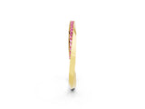 Yellow gold Pavé Round Pink Sapphire Twist Band_20