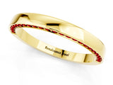 Yellow gold Pavé Round Ruby Channel Set Band_19