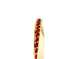 Yellow gold Pavé Round Ruby Twist Band_17