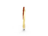 Yellow gold Pavé Round Ruby Twist Band_26