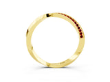 Yellow gold Pavé Round Ruby Twist Band_27