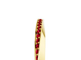 Yellow gold Pavé Round Ruby Twist Band_31