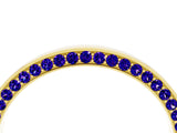 Yellow gold Pavé Round Tanzanite Channel Set Band_22