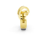 Yellow gold Pavé Round Yellow Sapphire Crossover Band with Channel Setting_20