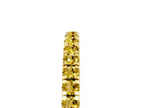 Yellow gold Pavé Round Yellow Sapphire Half Eternity Band with Shared Prong Setting_23