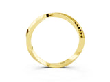 Yellow gold Pavé Round Yellow Sapphire Twist Band_15