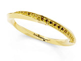 Yellow gold Pavé Round Yellow Sapphire Twist Band_19