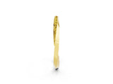 Yellow gold Pavé Round Yellow Sapphire Twist Band_20