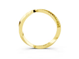 Yellow gold Pavé Round Yellow Sapphire Twist Band_21