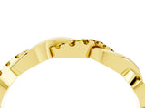 Yellow gold Pavé Round Yellow Sapphire Twist Eternity Band with Shared Prong Setting_34