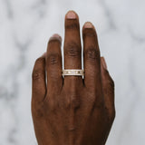 Yellow gold Pave Round and Baguette Diamond Eternity Band with Channel and Prong Setting_4