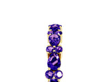 Yellow gold Pear & Round Tanzanite Wedding Band_11