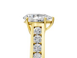 Yellow gold Pear Brilliant Channel-Set Solitaire Ring with Four-Prong Setting_25
