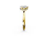 Yellow gold Pear Brilliant Solitaire Engagement Ring with Six-Prong Setting and Classic Band_22