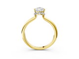 Yellow gold Pear Brilliant Solitaire Engagement Ring with Six-Prong Setting and Classic Band_23
