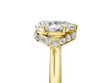 Yellow gold Pear Brilliant Solitaire Engagement Ring with Six-Prong Setting and Classic Band_25