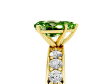 Yellow gold Pear Cut Cut Channel Set Diamond Engagement Ring with Four-Prong Setting_5