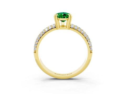 Yellow gold Pear Cut Cut Diamond Milgrain Marquise Band with Prong Setting_3