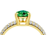 Yellow gold Pear Cut Cut Diamond Milgrain Marquise Band with Prong Setting_4