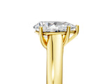 Yellow gold Pear Cut Cut Diamond Solitaire Engagement Ring with Tapered Plain Band and Four-Prong Setting_20