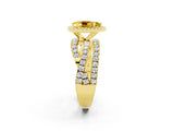 Yellow gold Pear Cut Cut Halo Split Shank Prong Setting Ring_14