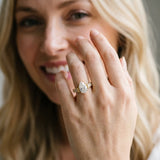 Yellow gold Pear Cut Diamond Classic Solitaire Ring with Pavé Band and Four-Prong Setting_40