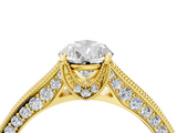 Yellow gold Pear Cut Diamond Pave Band with Four-Prong Setting_39