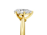 Yellow gold Pear Cut Diamond Solitaire Engagement Ring with Classic Band and Four-Prong Setting_45