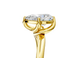 14K Yellow Gold 1.01 Carat G VS1 Pear Diamond Solitaire Engagement Ring with Four-Prong Setting and Classic Band
