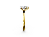 Yellow gold Pear Cut Solitaire Engagement Ring with Four-Prong Setting and Classic Band_43