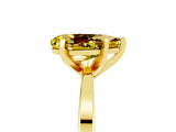 Yellow gold Pear Cut Yellow Sapphire Solitaire Engagement Ring with Classic Band and Four-Prong Setting_55