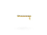 Yellow gold Pear Diamond Cascading Leaf Drop Earrings_8