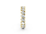 Yellow gold Pear Diamond Full Eternity Band with Shared Prong Setting_2