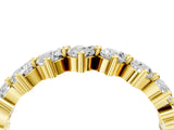 Yellow gold Pear Diamond Full Eternity Band with Shared Prong Setting_4