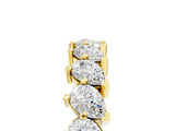 Yellow gold Pear Diamond Full Eternity Band with Shared Prong Setting_5