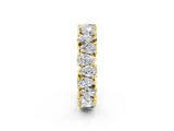 Yellow gold Pear Diamond Shared Prong Eternity Band_2